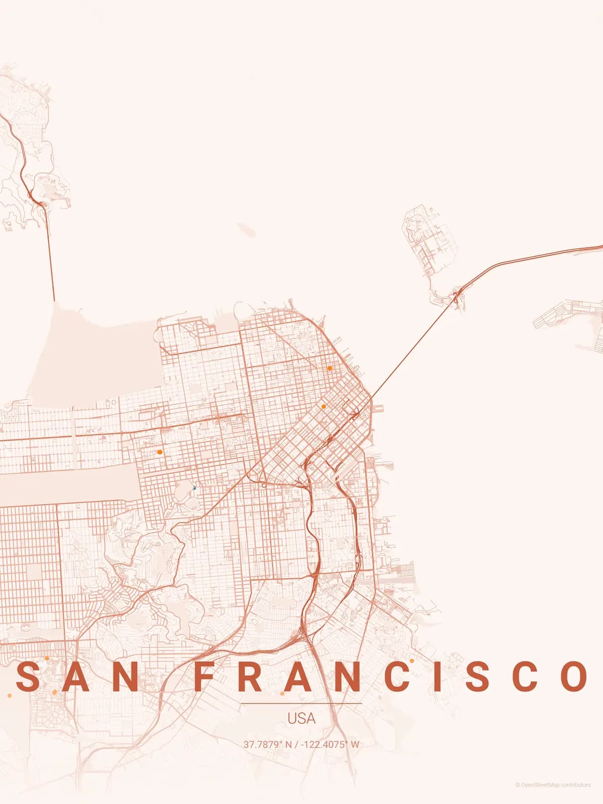 San Francisco Sunset poster