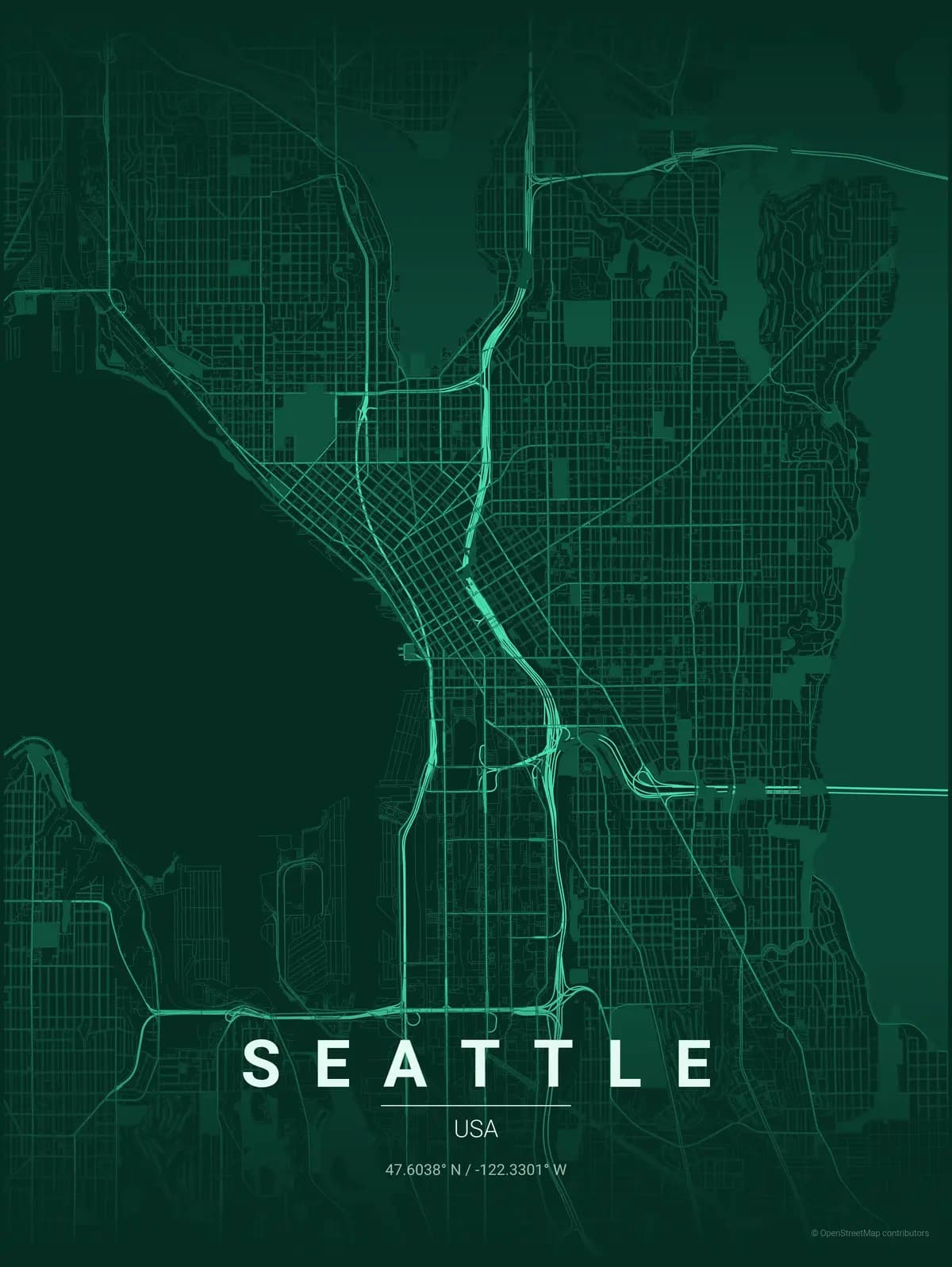 Seattle Emerald poster