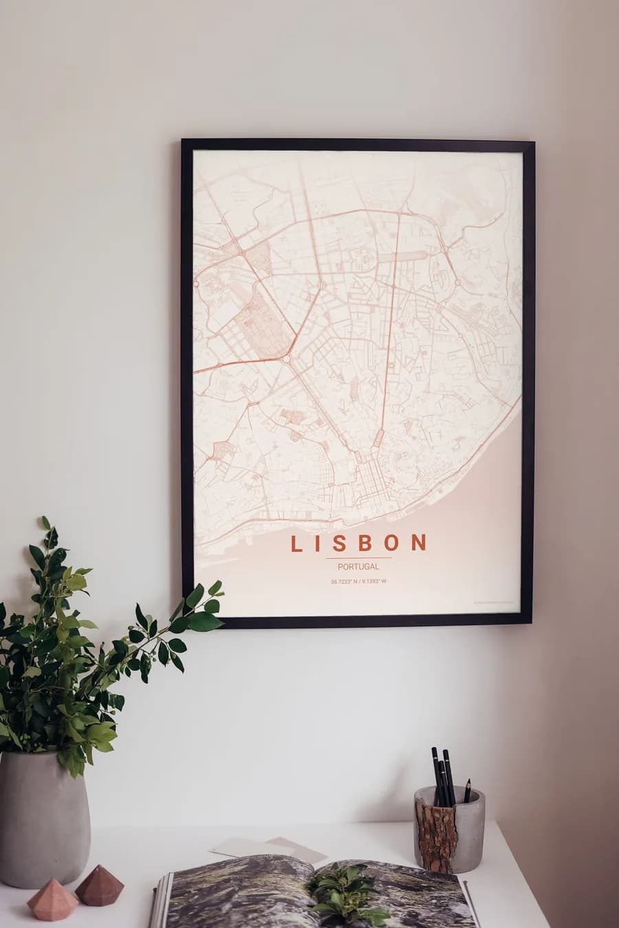 Lisbon Map Poster: seven hills, one river, endless character