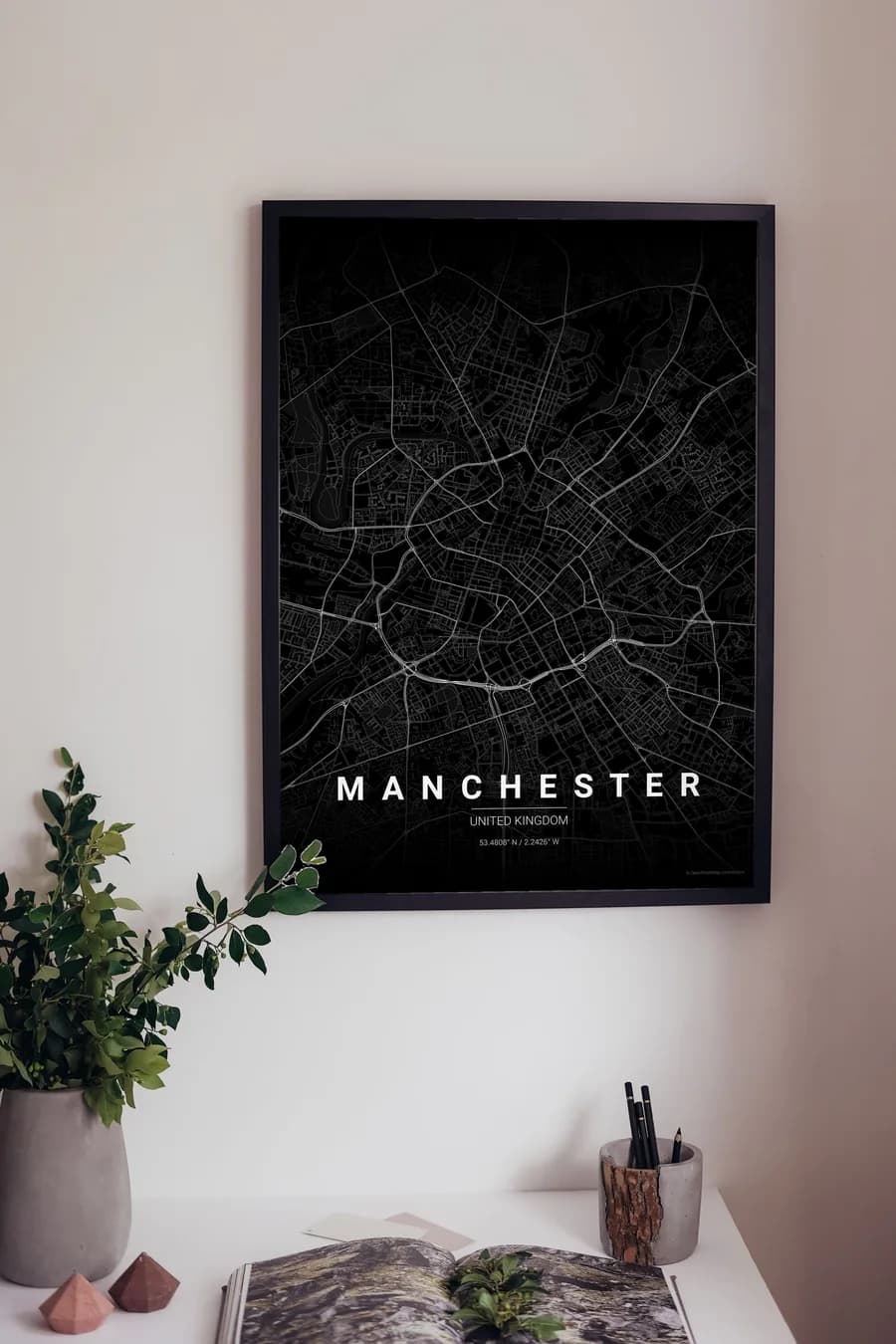 Manchester Map Poster: canals, viaducts and the first industrial city
