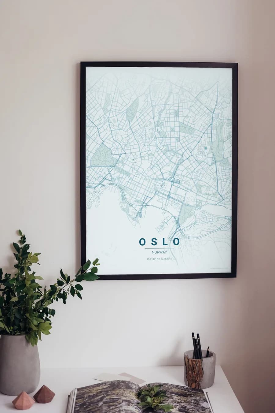 Oslo Map Poster: a capital wedged between fjord and forest