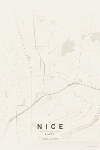 Nice map poster in the Warm Beige theme